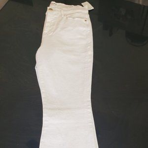 FRAME White Denim High Rise Skinny Flared Fit, 27